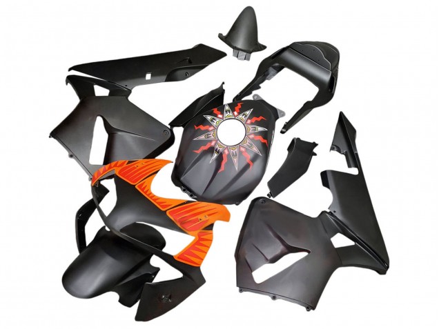 Carenados Moto Honda CBR600RR 2003-2004 - Negro Mate Naranja