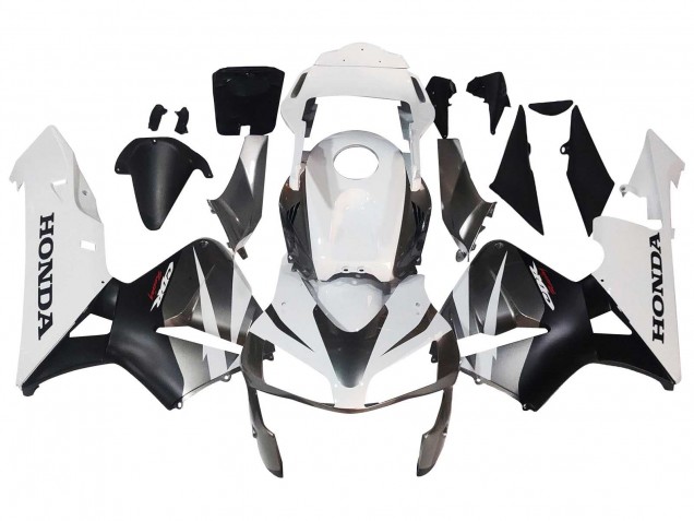 Carenados Moto Honda CBR600RR 2003-2004 - Blanco Negro Mate Carrera