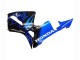 Carenado Moto Honda CBR600RR 2005-2006 - Negro Brillante Azul Llama