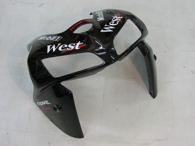 Carenados Moto Honda CBR600RR 2005-2006 - Negro Brillante Blanco West