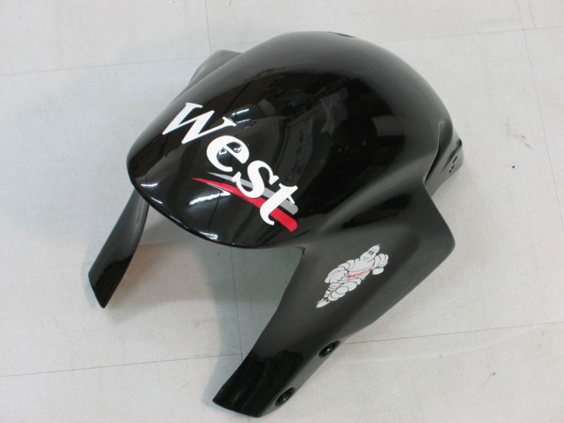 Carenados Moto Honda CBR600RR 2005-2006 - Negro Brillante Blanco West