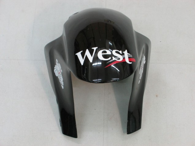 Carenados Moto Honda CBR600RR 2005-2006 - Negro Brillante Blanco West