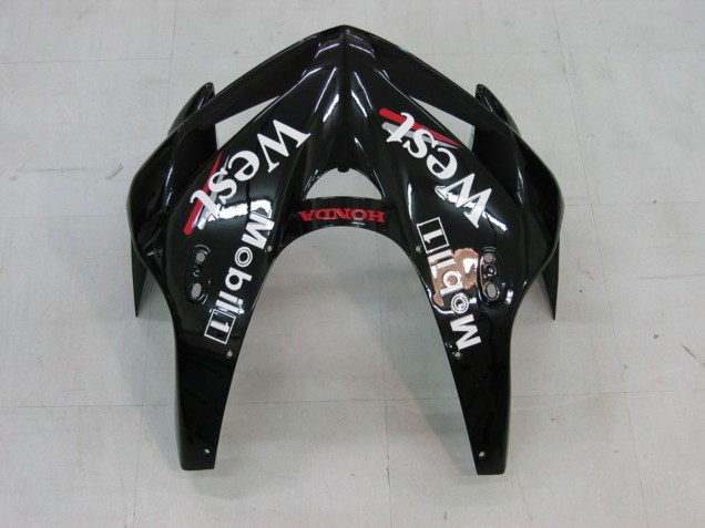 Carenados Moto Honda CBR600RR 2005-2006 - Negro Brillante Blanco West