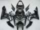 Carenados Moto Honda CBR600RR 2005-2006 - Negro Brillante Gris Llama