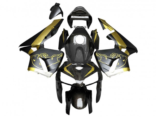 Carenados Moto Honda CBR600RR 2005-2006 - Negro Oro FibraCarbono