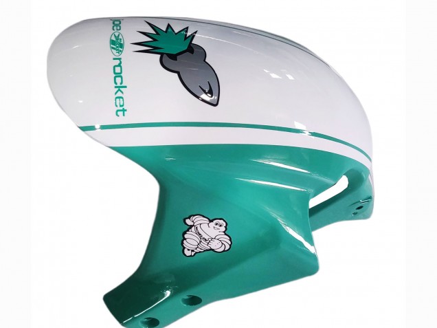 Carenados Moto Honda CBR600RR 2005-2006 - Verde Claro Blanco Negro Brillante Joe Rocket