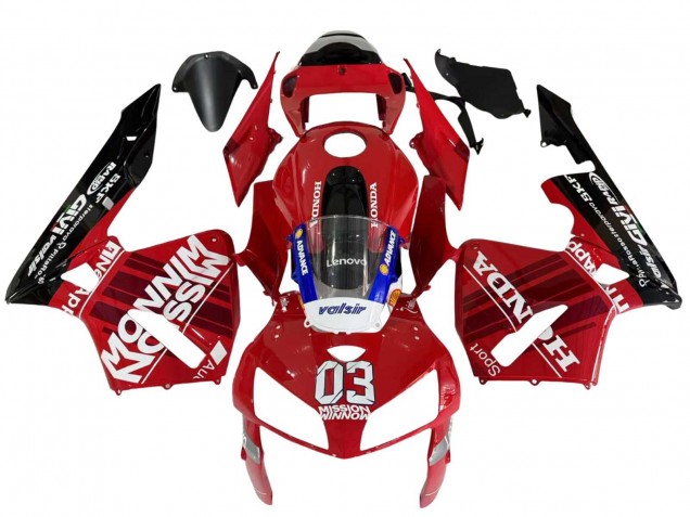 Carenados Moto Honda CBR600RR 2005-2006 - Rojo Negro Valsir 03