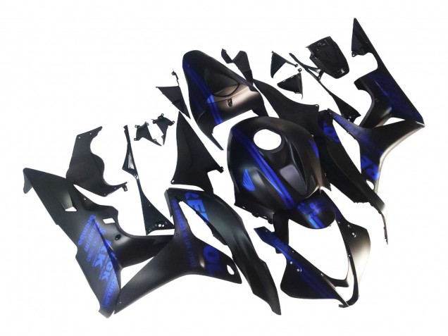 Carenados Moto Honda CBR600RR 2007-2008 - Negro Mate Azul Repsol