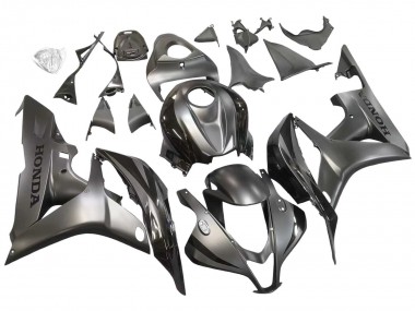 Carenado Moto Honda CBR600RR 2007-2008 - Plata Negro Brillante