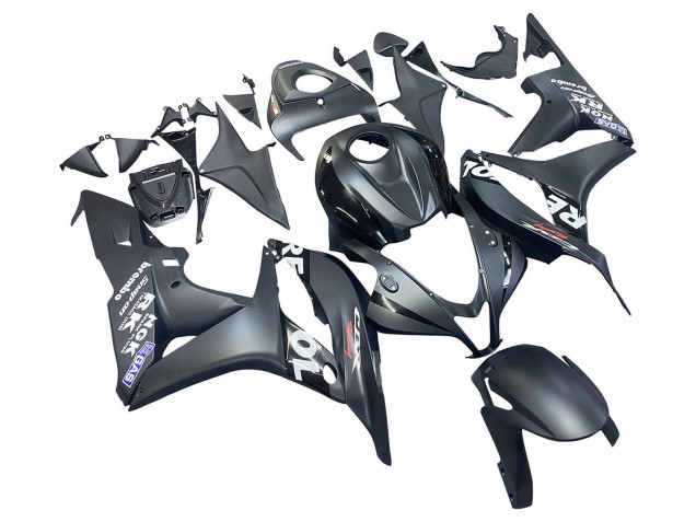 Carenado Moto Honda CBR600RR 2007-2008 - Negro Mate Blanco Repsol