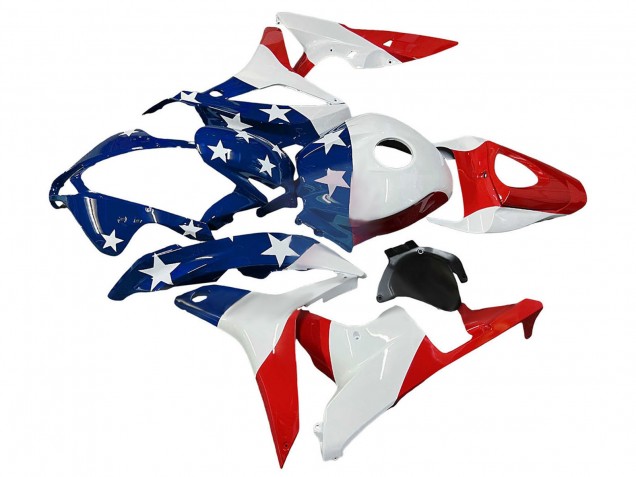 Carenados Moto Honda CBR600RR 2007-2008 - Blanco Azul Rojo Estrella