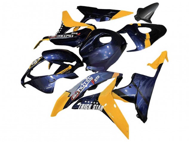 Carenados Moto Honda CBR600RR 2007-2008 - Naranja Azul Oscuro Trick Star 06