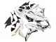 Carenado Moto Honda CBR600RR 2007-2008 - Blanco Oro Negro Brillante Playboy