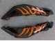 Carenados Moto Honda CBR600RR 2007-2008 - Negro Brillante Naranja Llama