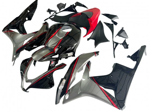 Carenados Moto Honda CBR600RR 2007-2008 - Plata Rojo Negro Brillante