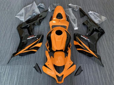 Carenados Moto Honda CBR600RR 2007-2008 - Naranja Negro Brillante Carrera