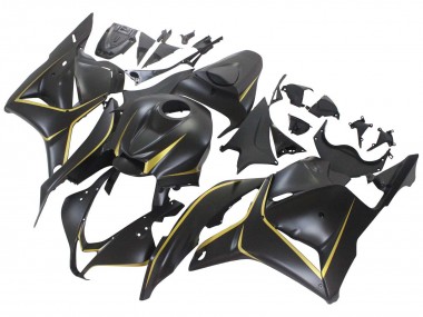 Carenados Moto Honda CBR600RR 2009-2012 - Negro Mate Oro