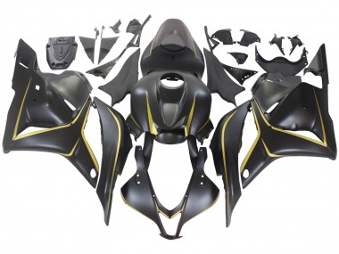 Carenados Moto Honda CBR600RR 2009-2012 - Negro Mate Oro