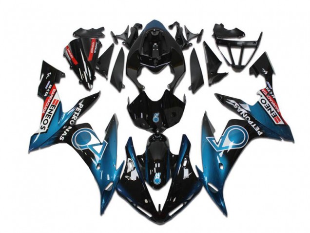 Carenados Moto Yamaha YZF R1 2004-2006 - Azul Verdoso Negro Brillante Rojo Petronas ENEOS
