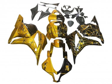 Carenados Moto Honda CBR600RR 2009-2012 - Oro Negro Brillante