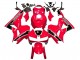 Carenados Moto Honda CBR600RR 2013-2023 - Rojo Blanco Negro