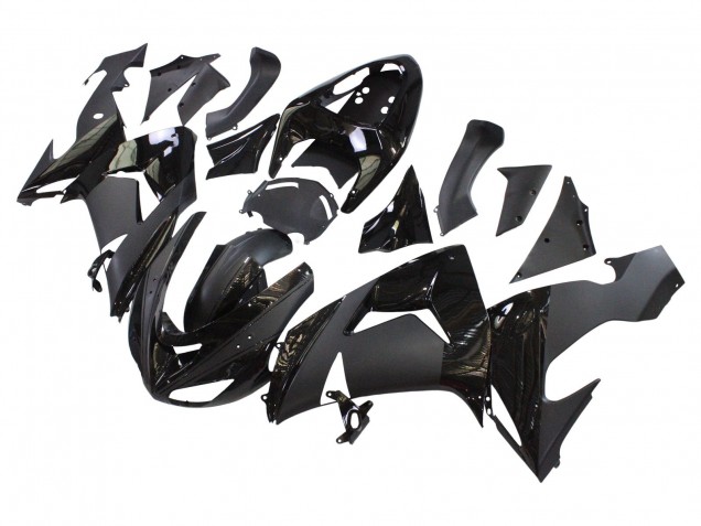 Carenados Moto Kawasaki ZX10R 2006-2007 - Negro Mate Negro Brillante