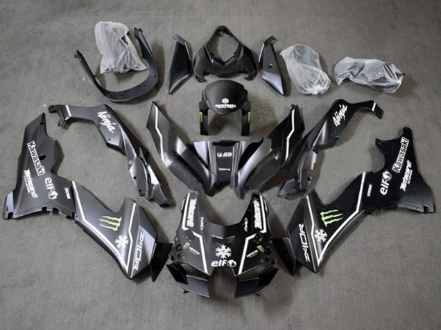 Carenados Moto Kawasaki ZX10R 2021-2025 - Negro Brillante Verde Blanco Elf Nieve Monstruo