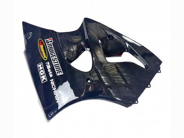 Carenados Moto Kawasaki ZX6R 1998-1999 - Negro Brillante Amarillo Elf Bridgestone