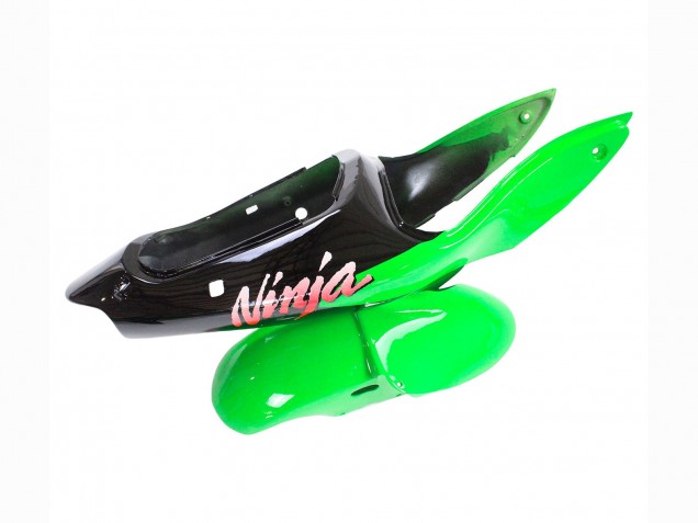 Carenados Moto Kawasaki ZX6R 1998-1999 - Verde Blanco Negro Brillante