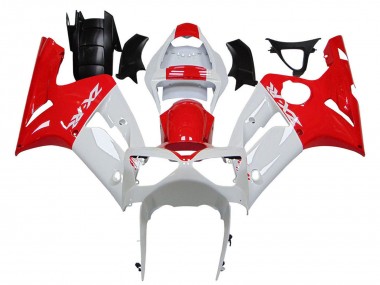 Carenados Moto Kawasaki ZX6R 2003-2004 - Blanco Rojo
