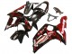 Carenados Moto Kawasaki ZX6R 2003-2004 - Negro Brillante Rojo Llama
