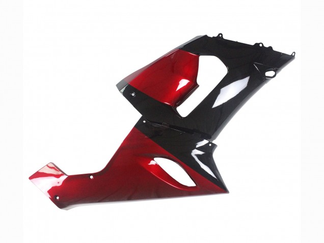 Carenado Moto Kawasaki ZX6R 2005-2006 - Rojo Negro Brillante