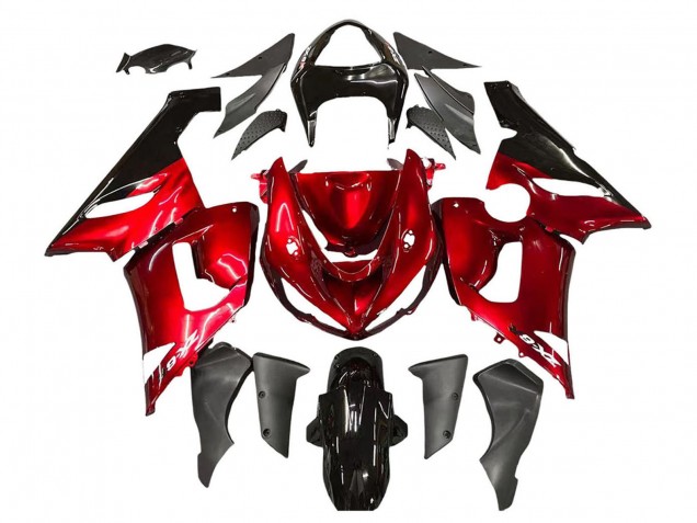 Carenados Moto Kawasaki ZX6R 2005-2006 - Rojo Negro