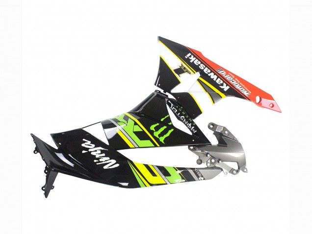 Carenados Moto Kawasaki ZX6R 2009-2012 - Verde Negro Brillante Amarillo Blanco Rojo Elf Monstruo