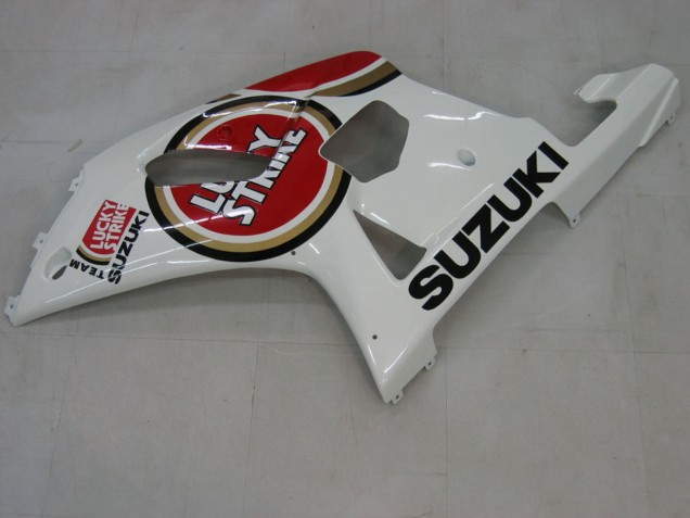 Carenados Moto Suzuki GSXR1000 2000-2002 - Blanco Rojo Lucky Strike