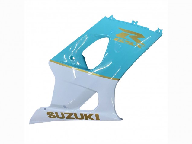 Carenados Moto Suzuki GSXR 1000 2003-2004 - Blanco Azul Claro Oro