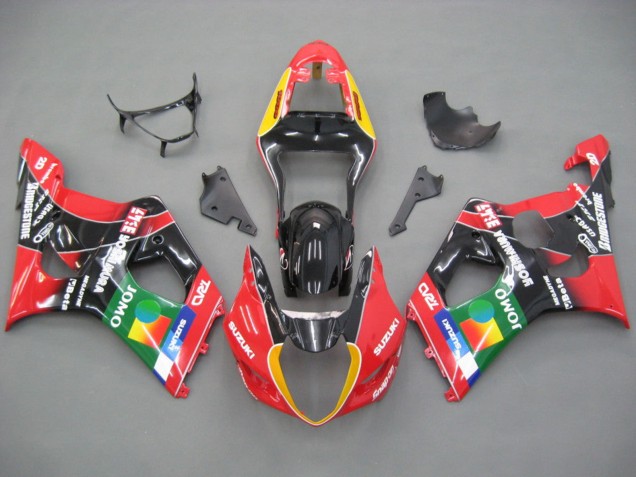 Carenados Moto Suzuki GSXR 1000 2003-2004 - Rojo Amarillo Azul Verde Negro JOMO