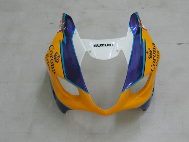 Carenados Moto Suzuki GSXR 1000 2003-2004 - Amarillo Blanco Azul Negro Corona