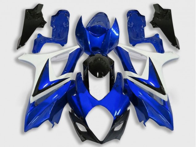Carenado Moto Suzuki GSXR 1000 2007-2008 - Blanco Azul Negro