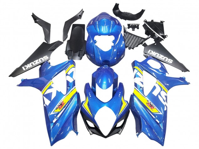 Carenados Moto Suzuki GSXR 1000 2007-2008 - Azul Amarillo Negro