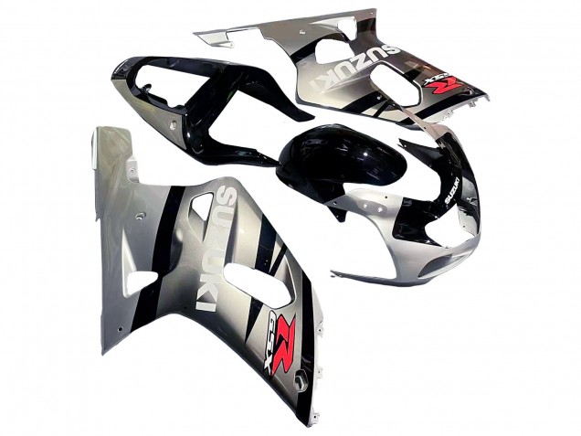 Carenado Moto Suzuki GSXR 600 / GSXR 750 2001-2003 - Plata Negro Brillante Rojo