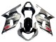 Carenado Moto Suzuki GSXR 600 / GSXR 750 2001-2003 - Plata Negro Brillante Rojo