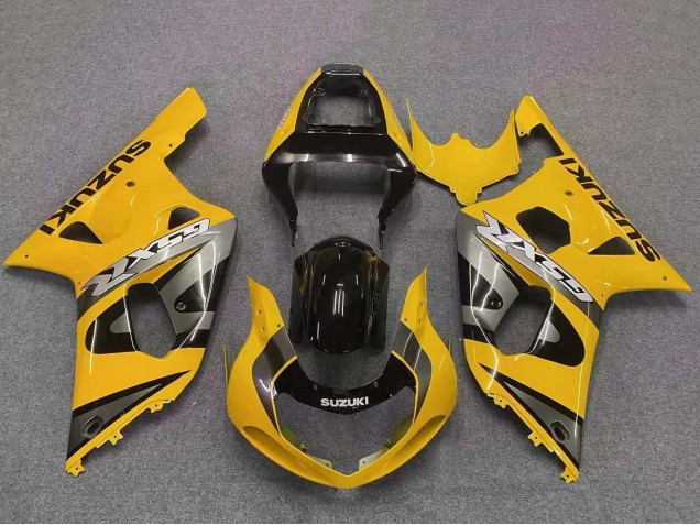Carenado Moto Suzuki GSXR 600 / GSXR 750 2001-2003 - Amarillo Gris Negro Brillante