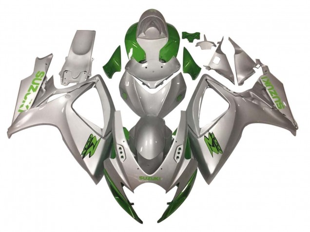 Carenados Moto Suzuki GSXR 600 / GSXR 750 2006-2007 - Plata Verde