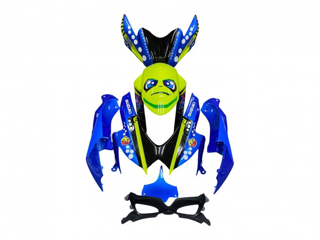 Carenados Moto Suzuki GSXR 600 / GSXR 750 2008-2010 - Azul Fluorescent Verde Tiburón