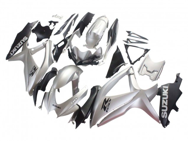 Carenados Moto Suzuki GSXR 600 / GSXR 750 2008-2010 - Plata Negro Mate