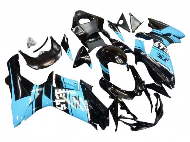 Carenados Moto Suzuki GSXR 600 / GSXR 750 2011-2024 - Negro Brillante Azul Claro