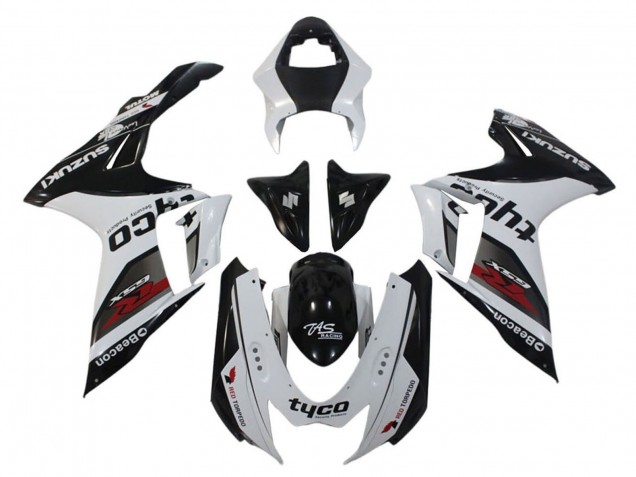 Carenados Moto Suzuki GSXR 600 / GSXR 750 2011-2024 - Blanco Negro Tyco Faro