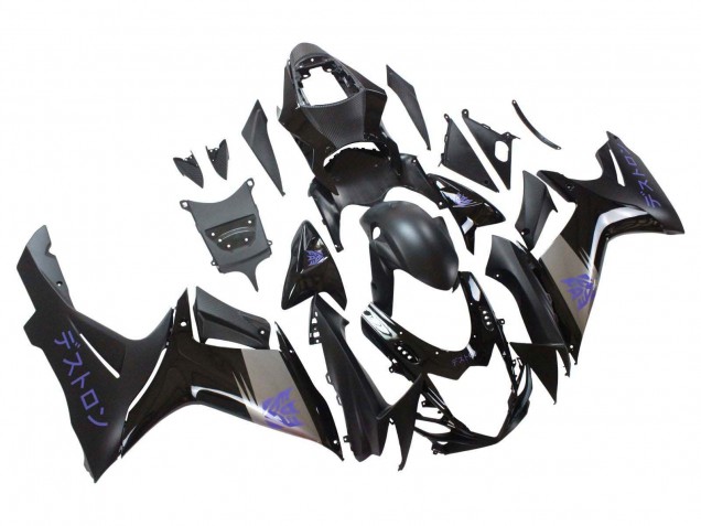 Carenados Moto Suzuki GSXR 600 / GSXR 750 2011-2024 - Negro Mate Gris Púrpura