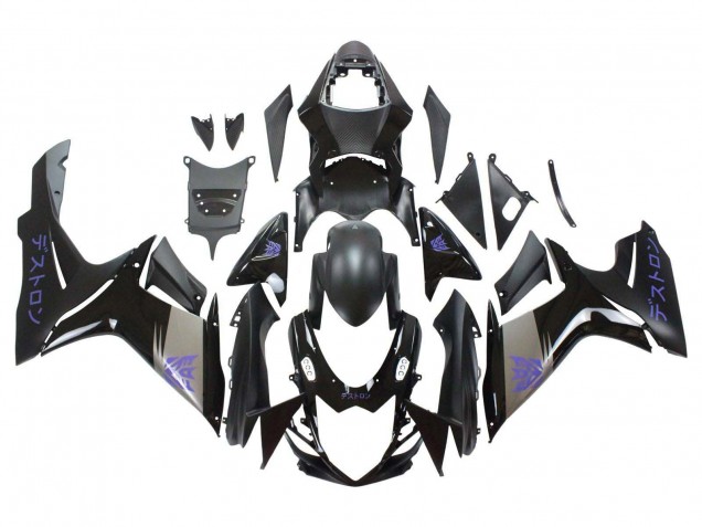 Carenados Moto Suzuki GSXR 600 / GSXR 750 2011-2024 - Negro Mate Gris Púrpura